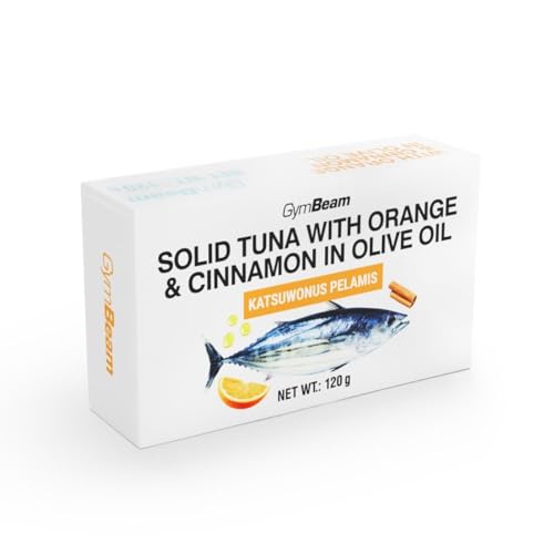 GymBeam Tonno Olio d'Oliva Arancia Cannella 120 g Proteico