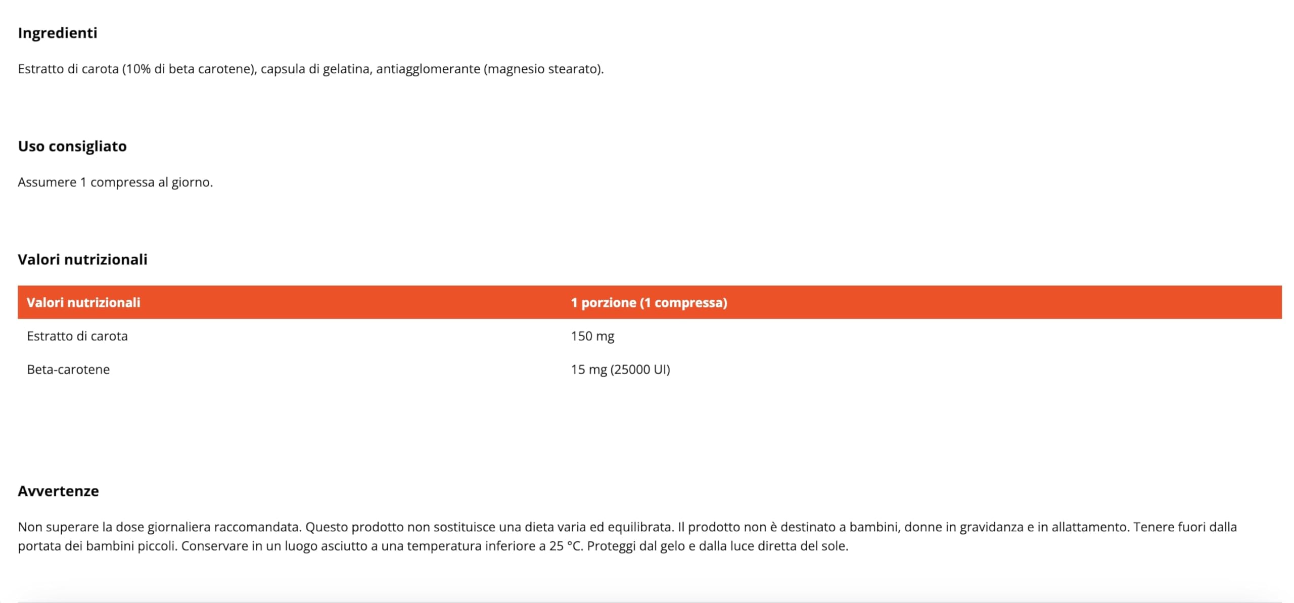 GymBeam Beta Carotene capsule 60 cps provitamina A