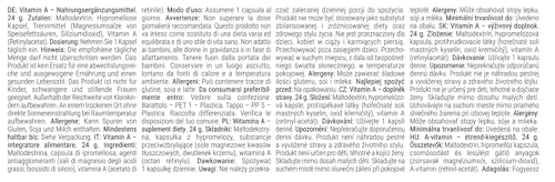 GymBeam Vitamina A capsule 60 cps 3000 µg retinolo