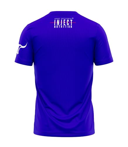 Inject Nutrition T-Shirt Torus maglietta 100% cotone blu logo Torus