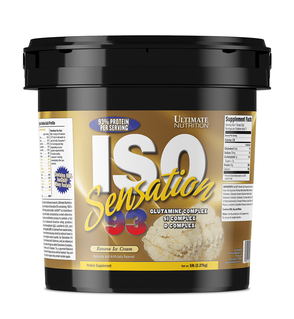 Ultimate Nutrition Iso Sensation 93 whey isolate Cafe Brazil 2 lbs