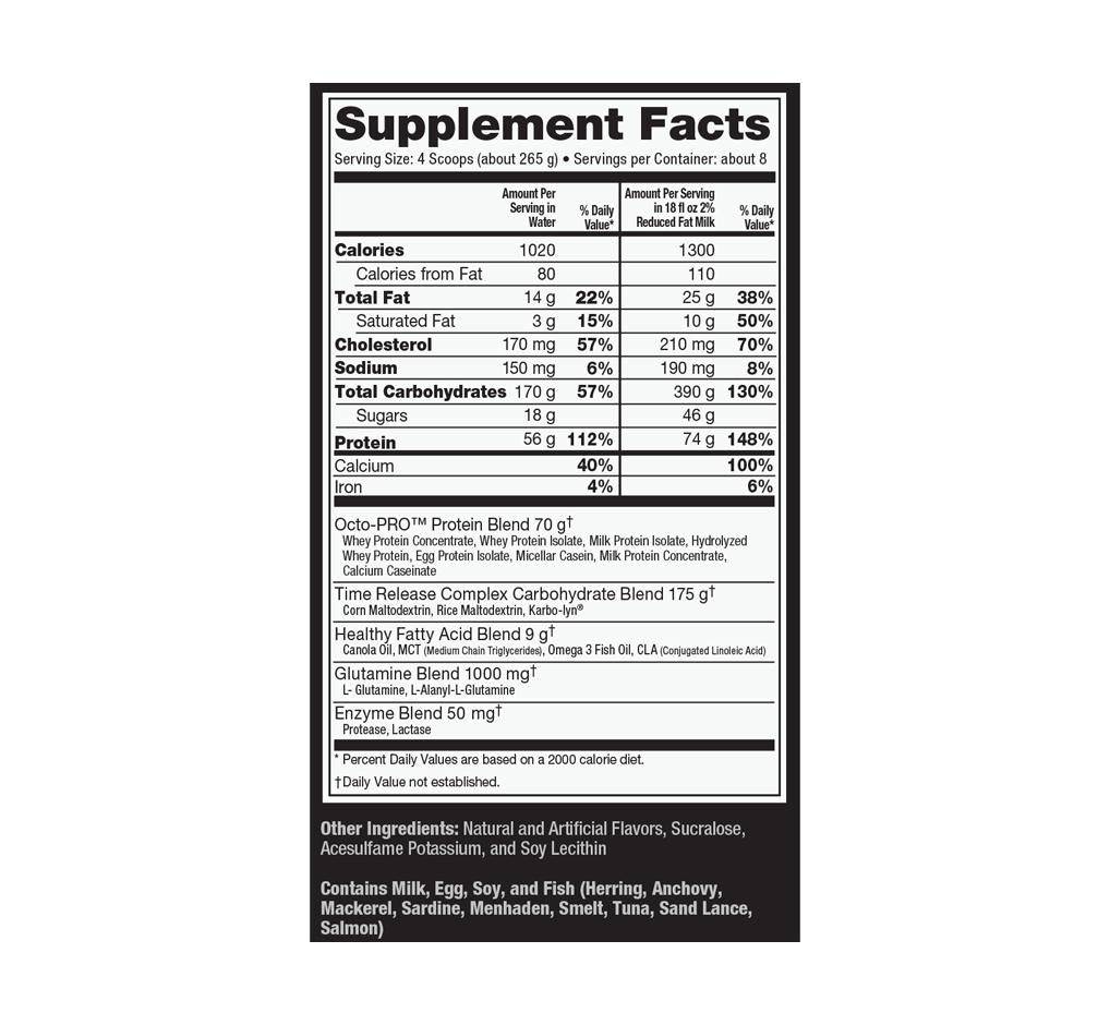Ultimate Nutrition Muscle Juice Revolution 2600 Gainer Cioccolato