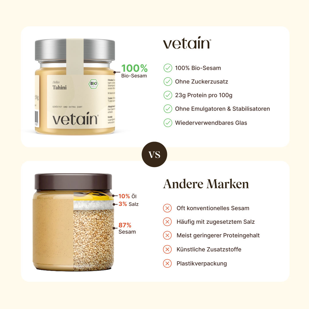 Vetain Tahini Chiaro Bio Crema 200 g sesamo