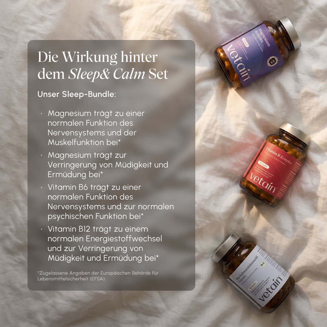 Vetain Sleep Calm bundle sonno 3 integratori rilassanti