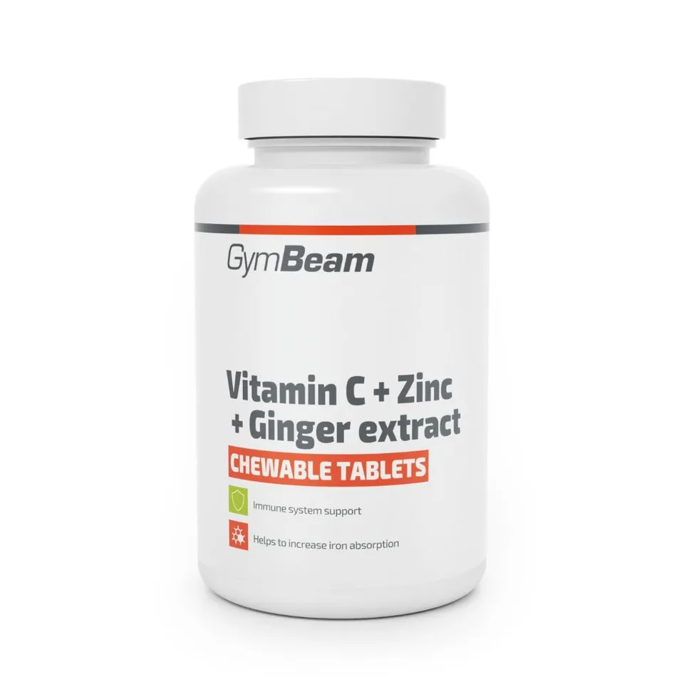 GymBeam Vitamina C Zinco Zenzero 90 compresse masticabili