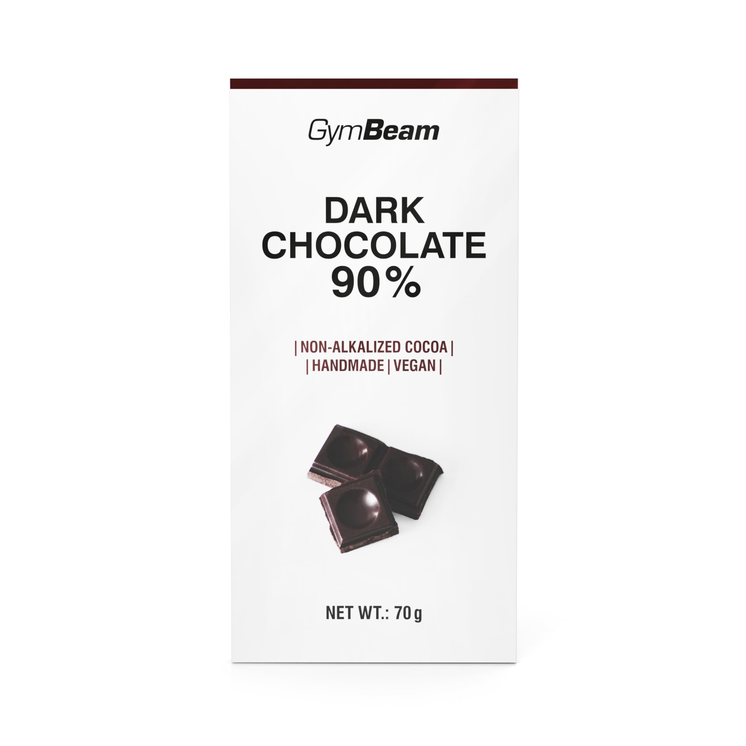 GymBeam Cioccolato Fondente 90% Vegano 70g Low Sugar
