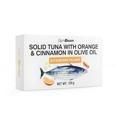 GymBeam Tonno Olio d'Oliva Arancia Cannella 120 g Proteico