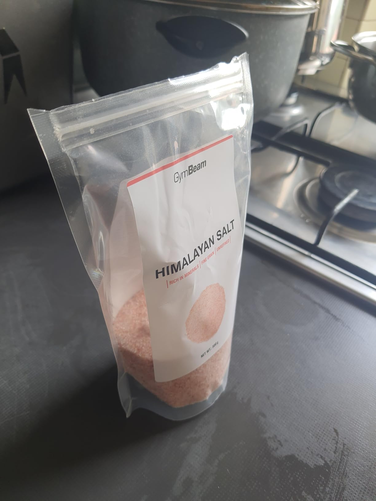GymBeam Sale Rosa Himalaya Sale Fino 500 g Senza Additivi