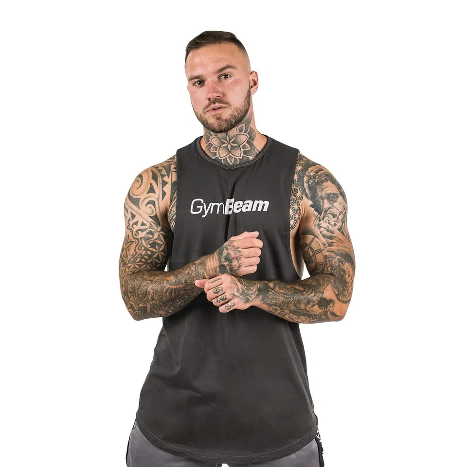 GymBeam Cut Off Canotta Uomo Nero M traspirante