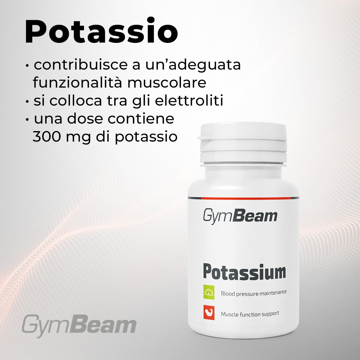GymBeam Minerali Potassio Citrato Capsule 60 cps 300 mg