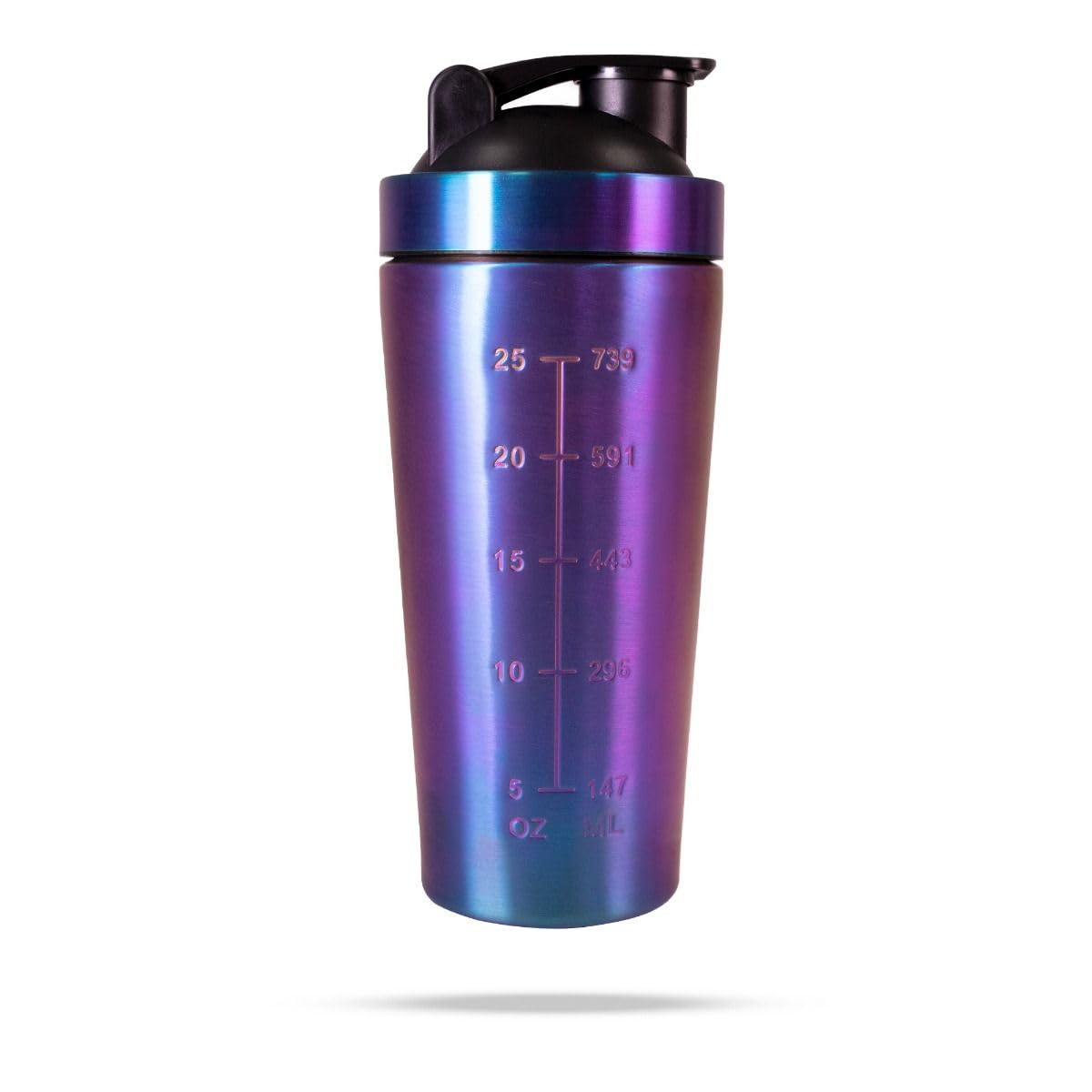 GymBeam HoloShake Shaker Acciaio 739 ml Gaming Cyberpunk YBEAM
