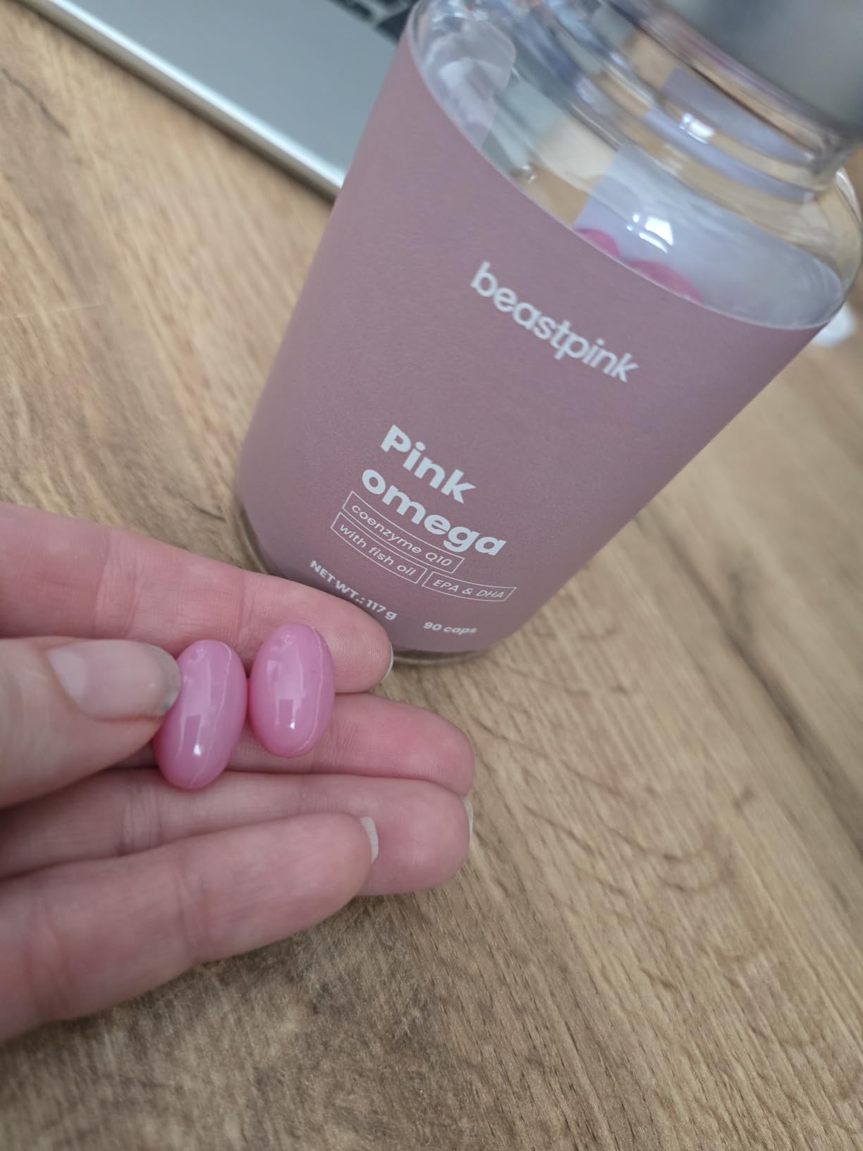 GymBeam Pink Omega 3 Integratore 90 Capsule EPA DHA