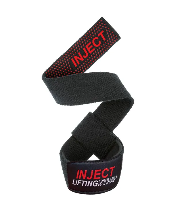 INJECT NUTRITION Accessori Training Cinghie Sollevamento Nero Rosso
