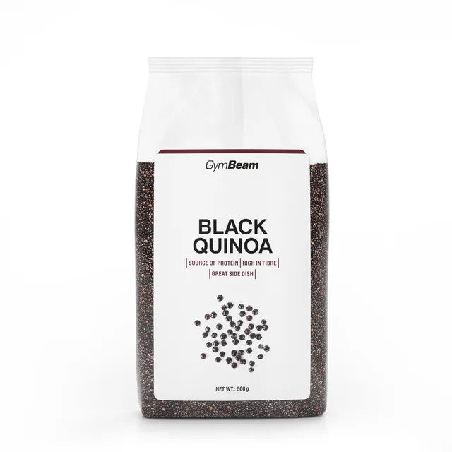 GymBeam Quinoa Nera Bio 500 g senza glutine fibre
