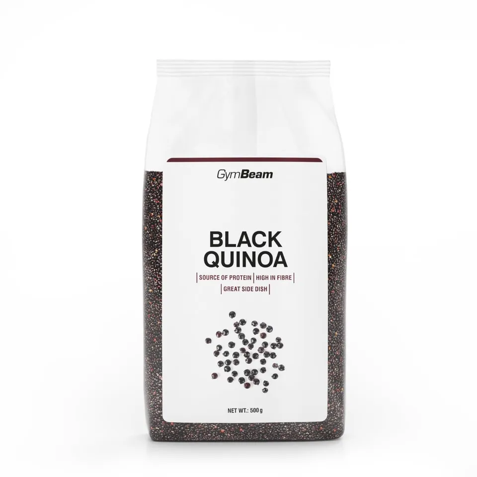 GymBeam Quinoa Nera Bio 500 g senza glutine fibre