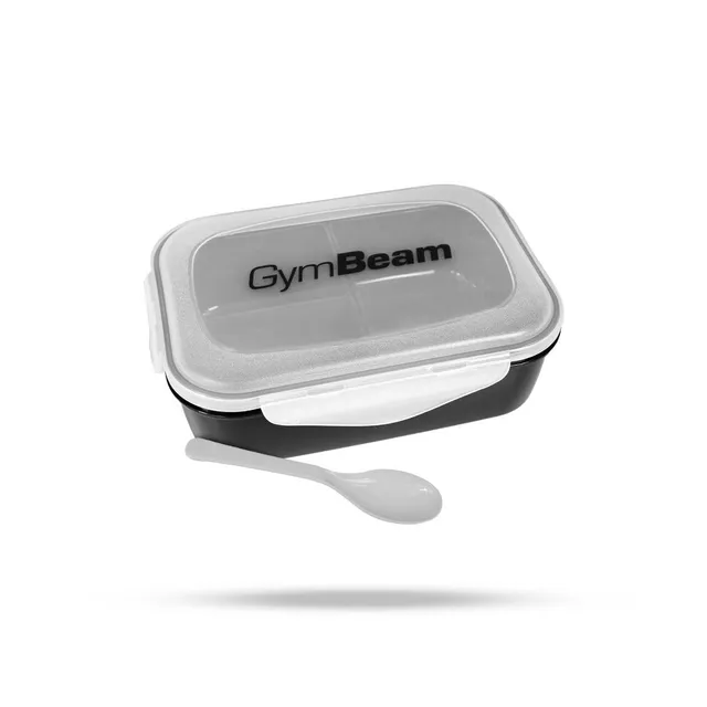GymBeam Fit contenitore pasti lunch box con divisorio e cucchiaio