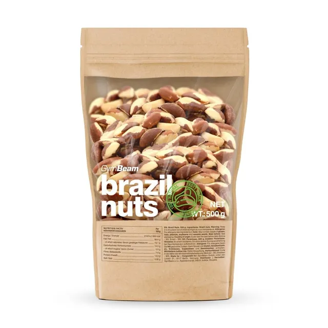 GymBeam Noci Brasiliane Frutta Secca 500g Non Tostate