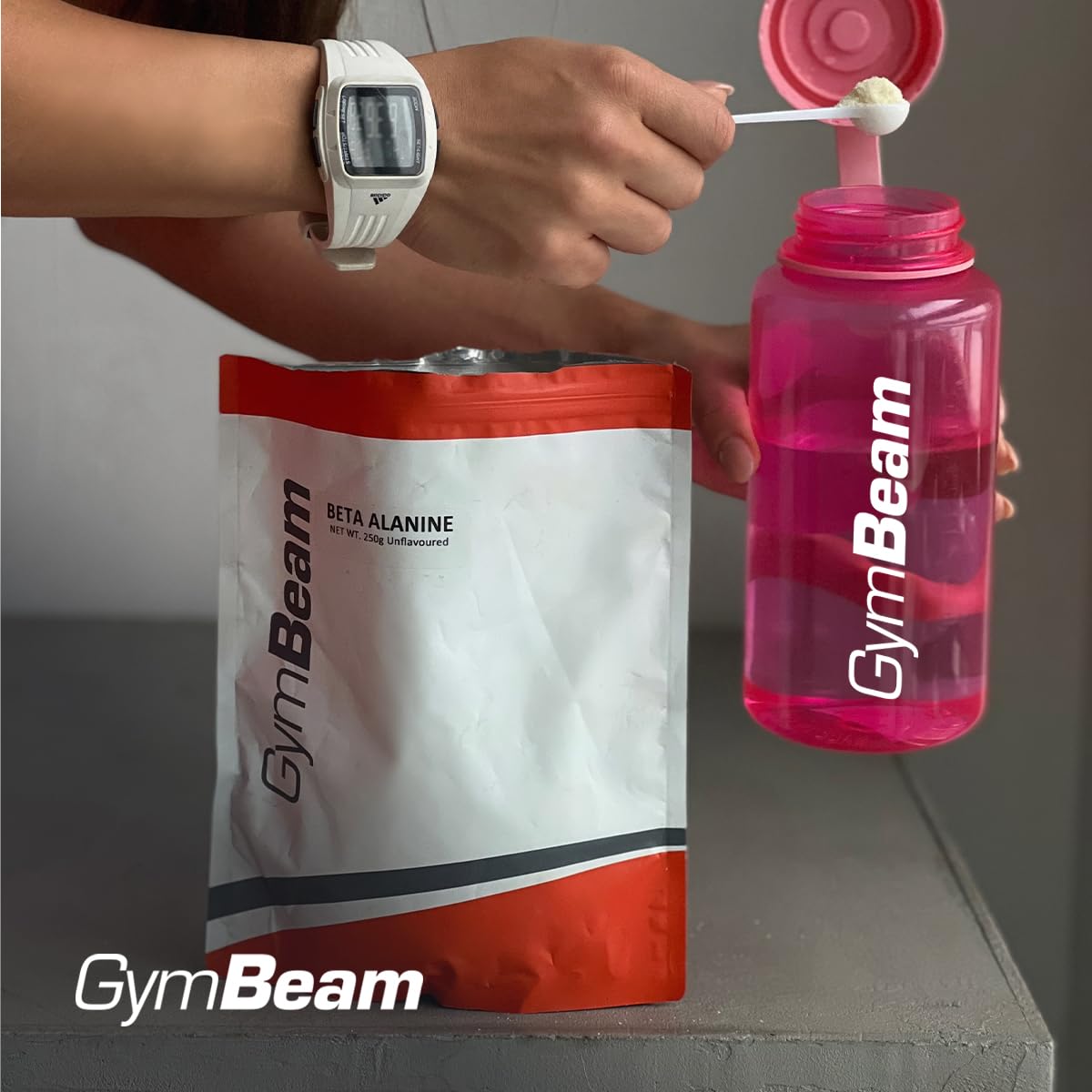 GymBeam Beta Alanina Polvere 250 g Gusto Neutro Pura