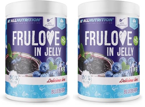 AllNutrition FRULOVE Marmellata mirtillo 1000 g senza zucchero 80% frutta