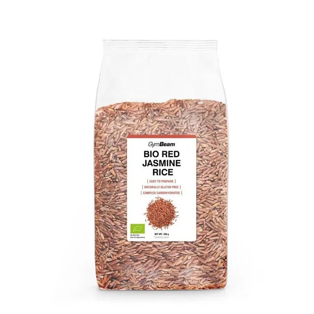 GymBeam Riso Rosso Jasmine Integrale 500 g Senza Glutine