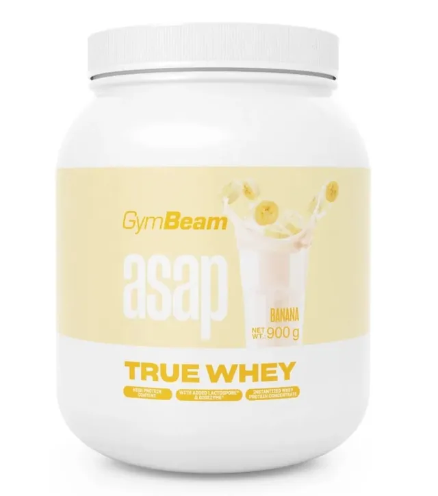 GymBeam True Whey ProDigest proteine banana 900 g muscoli