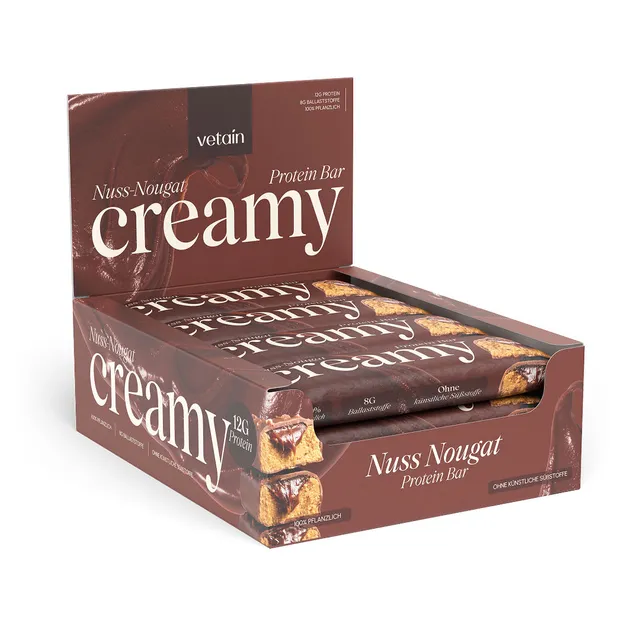Vetain Creamy Nuss-Nougat barrette proteiche 12 pezzi torrone