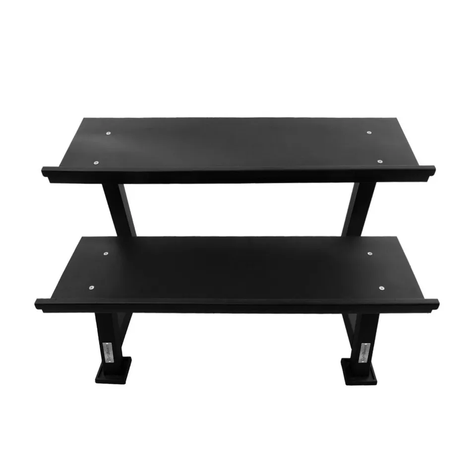 GymBeam Rastrelliera Manubri acciaio 400 kg 2 livelli