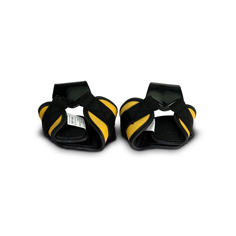 GymBeam Accessori Ganci Palestra Pelle e Acciaio