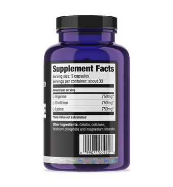 Ultimate Nutrition Performance Arginina Ornitina Lisina Aminoacidi 750 mg
