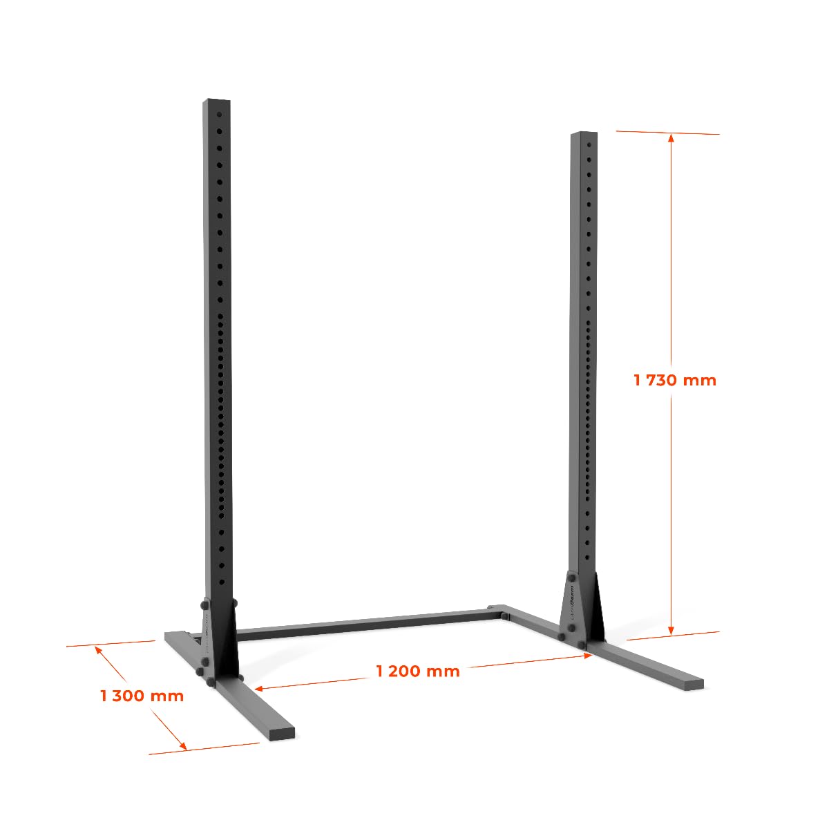 GymBeam Half Rack Rack Palestra Supporto Squat 300 kg