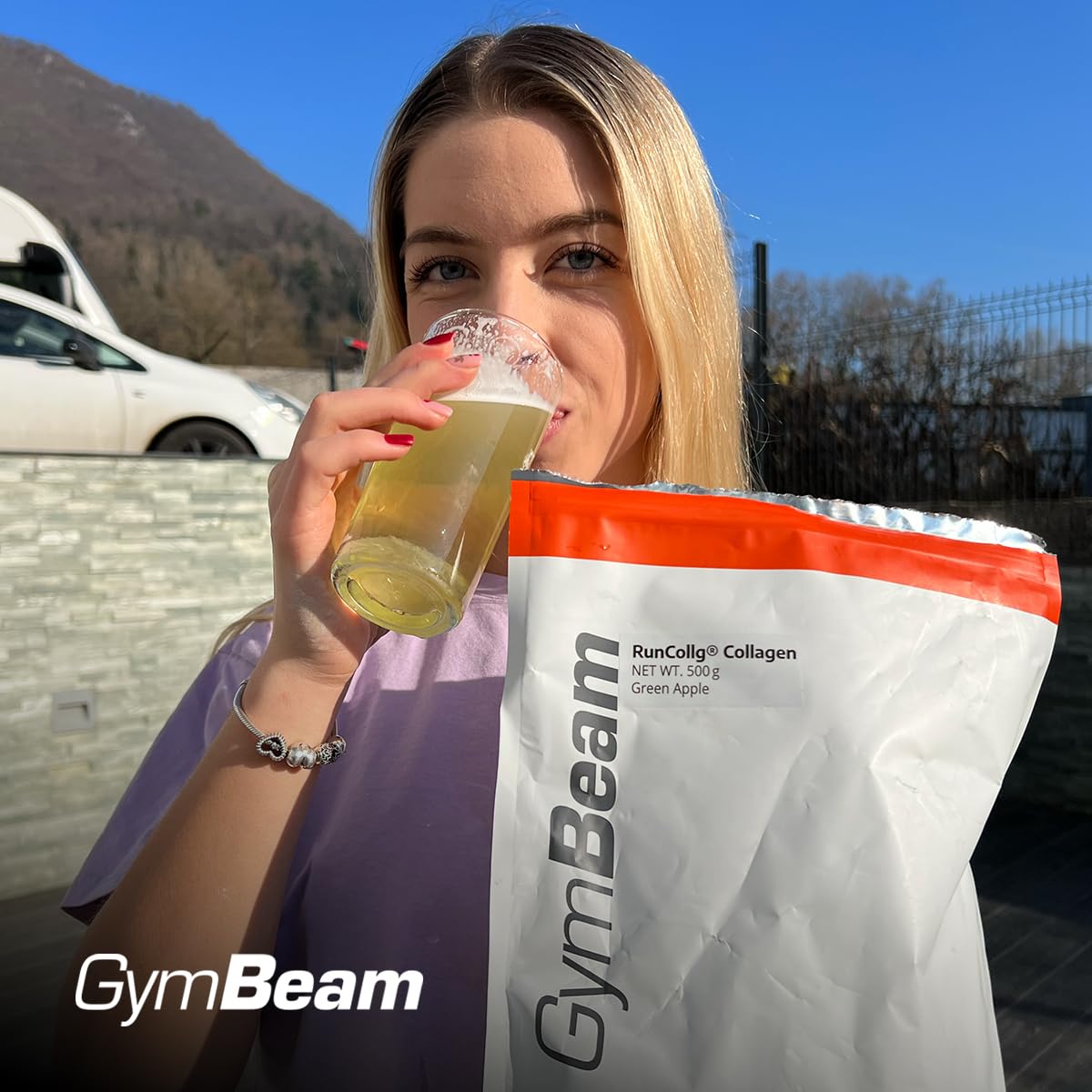 GymBeam Collagene Idrolizzato Polvere Mango-Maracuja Vit C