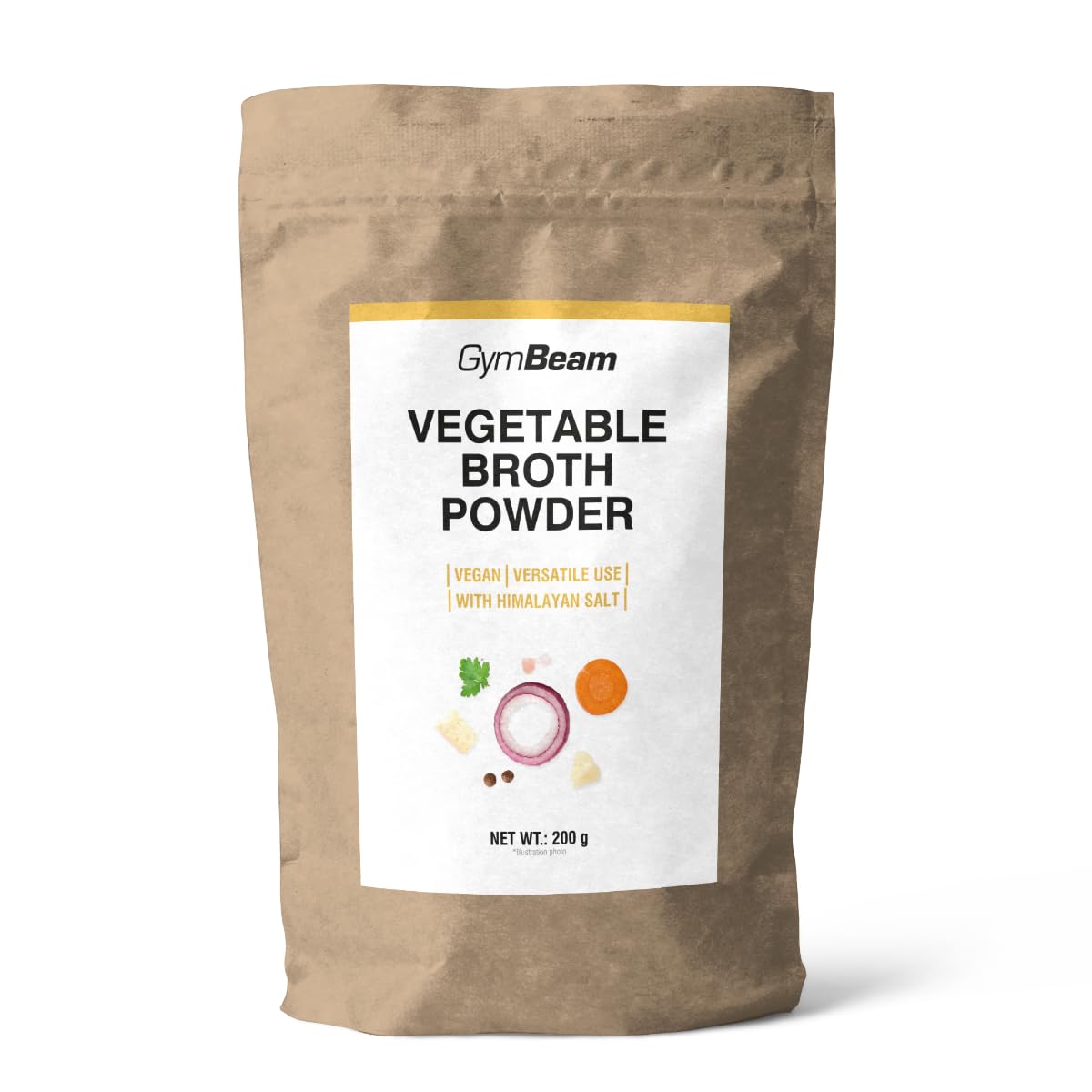 GymBeam Brodo Vegetale Granulare Vegano Senza Glutine Erbe