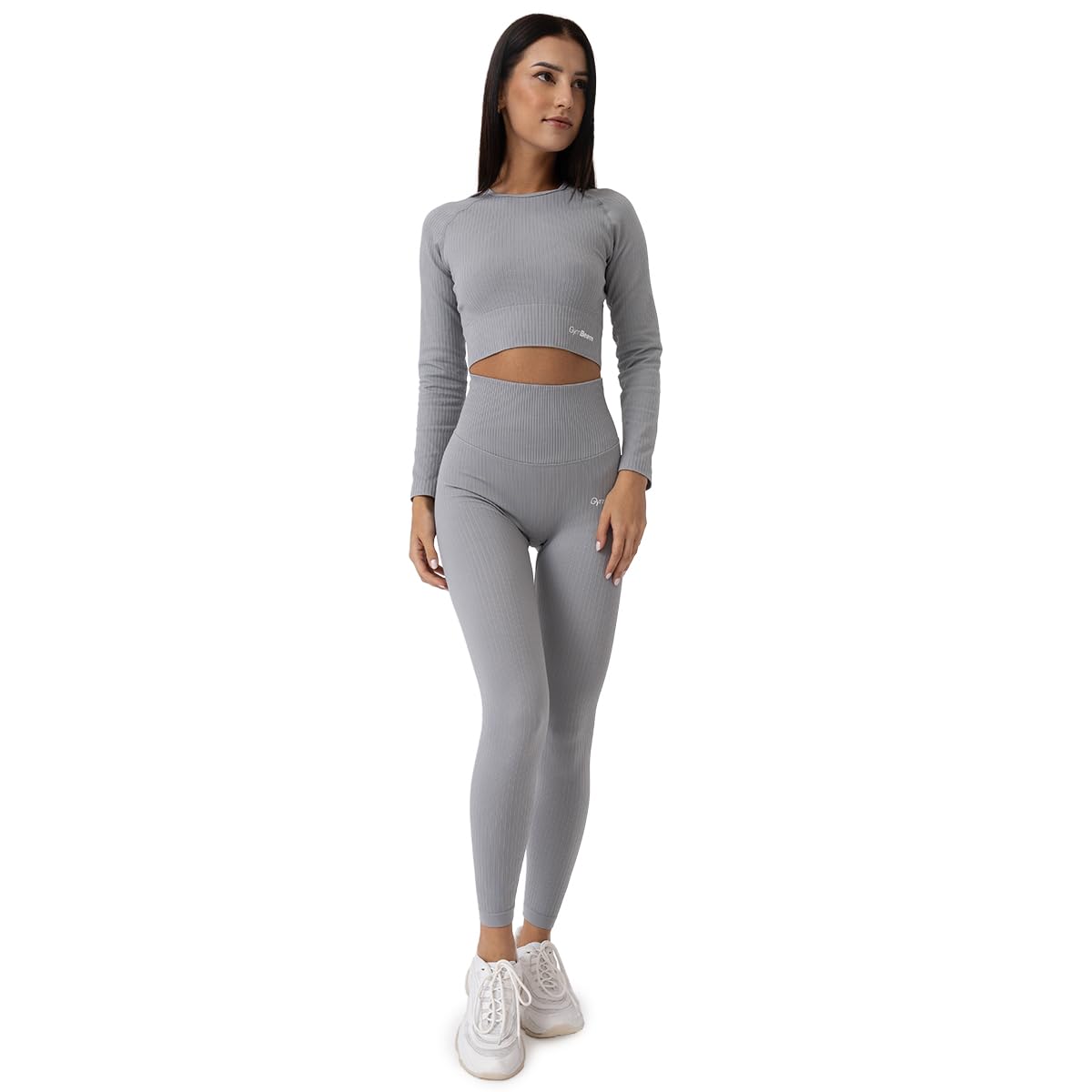 GymBeam Flo Crop Top Coste Donna maniche lunghe