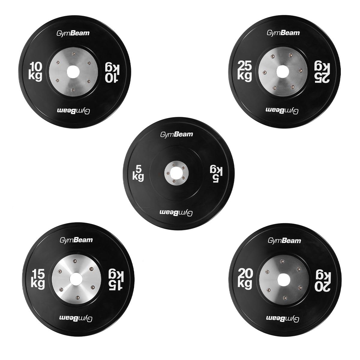 GymBeam Competition Bumper Plate Disco Gomma 5-25 kg