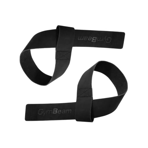 GymBeam Cinghie Sollevamento pelle 57 cm antiscivolo