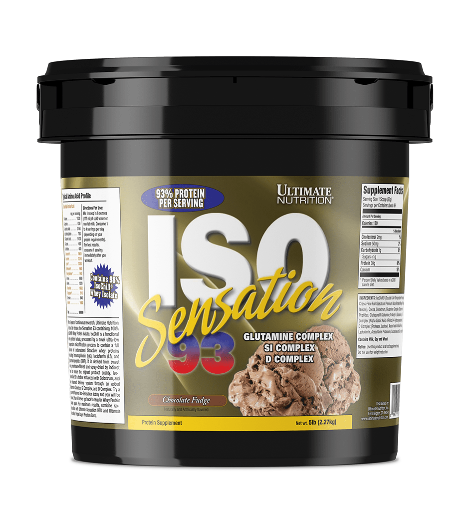 Ultimate Nutrition Iso Sensation 93 whey isolate Cafe Brazil 2 lbs