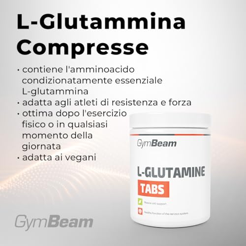 GymBeam L-Glutammina 1000 mg Compresse Vegane Recupero