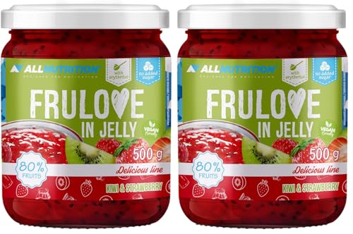 AllNutrition FRULOVE Marmellata Kiwi Fragole 500 g Senza Zucchero