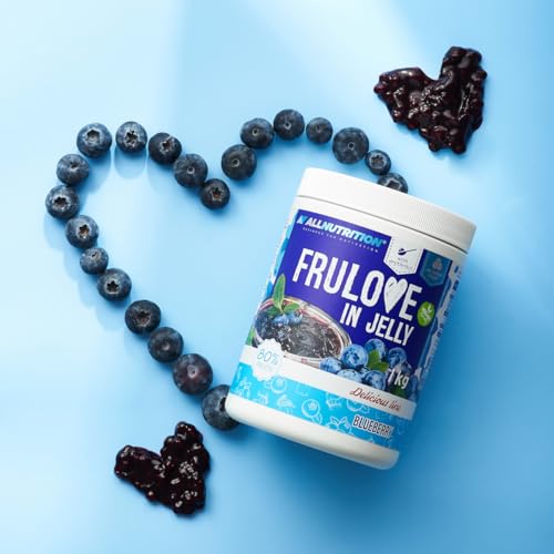AllNutrition FRULOVE Marmellata mirtillo 1000 g senza zucchero 80% frutta