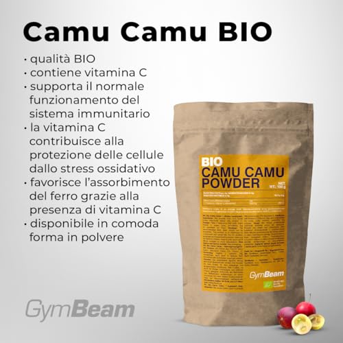 GymBeam Camu Camu BIO Polvere 100 g Vitamina C Antiossidante