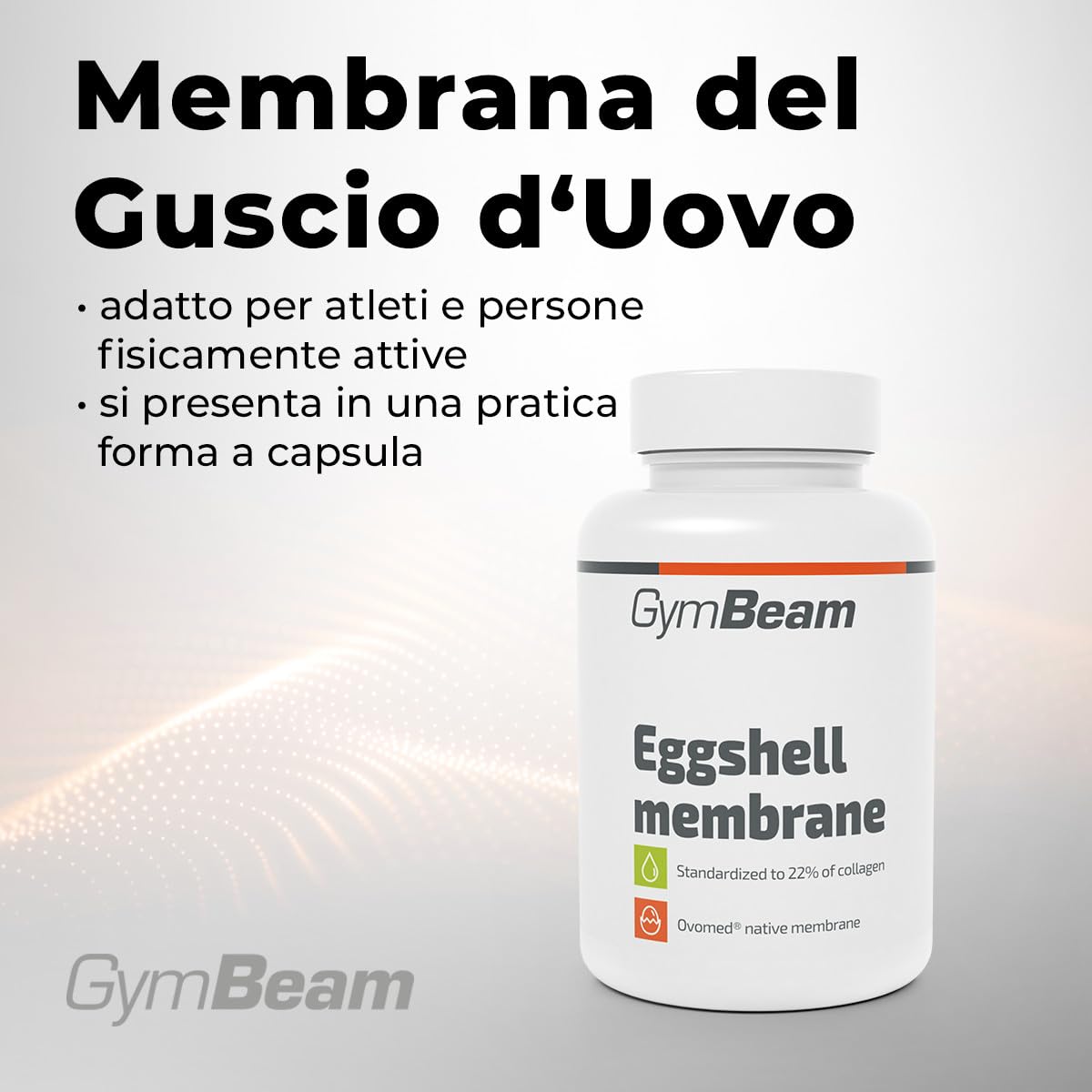 GymBeam Membrana Guscio Uovo Collagene 60 Capsule