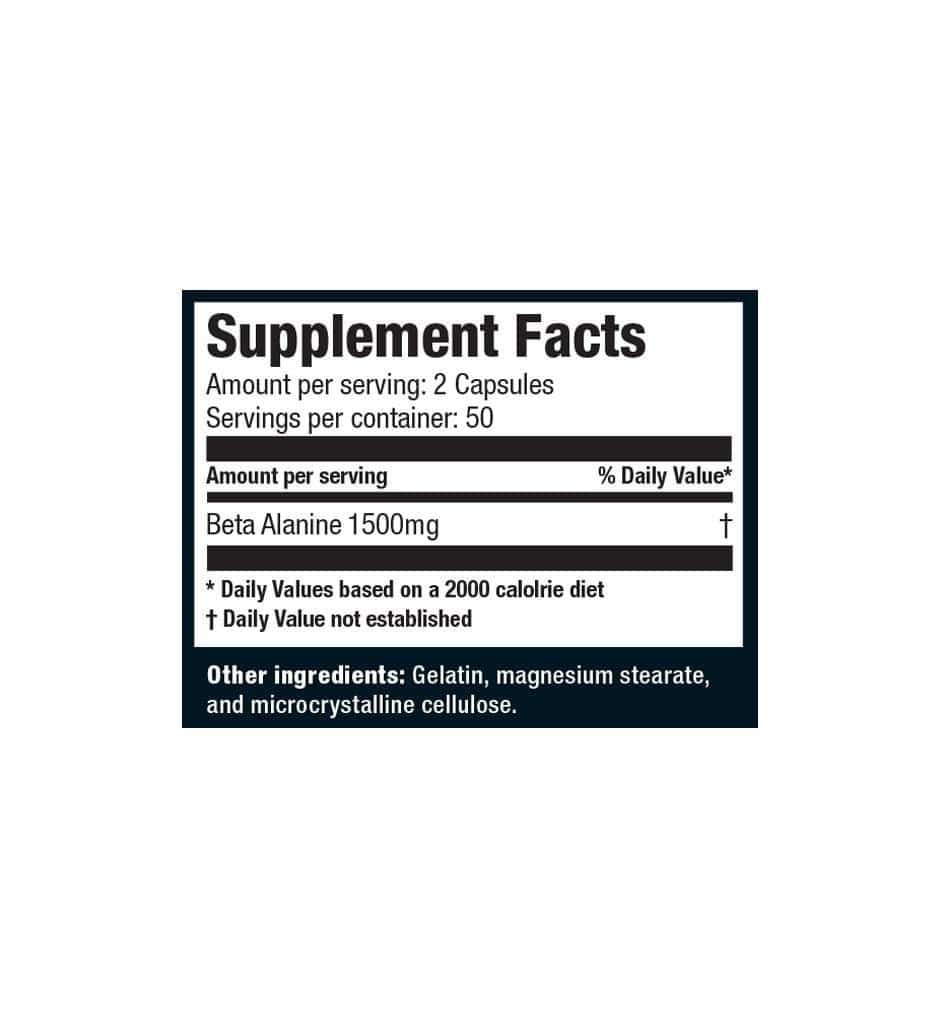 Ultimate Nutrition Performance Recovery Beta Alanine capsule 1500 mg