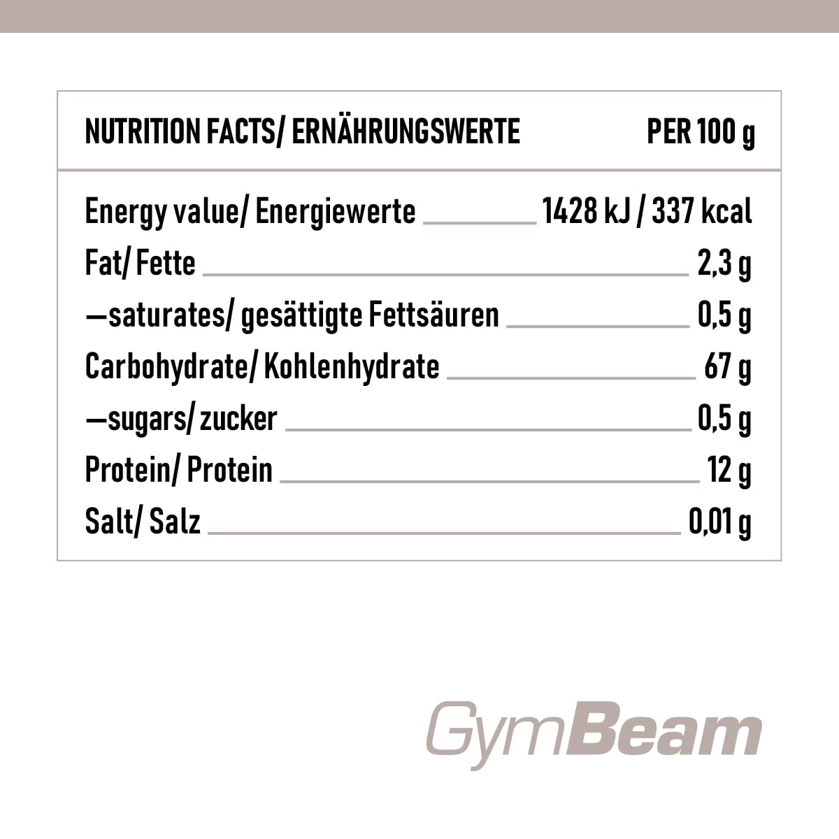 GymBeam Porridge Grano Saraceno neutro 450 g proteico
