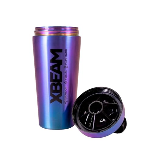GymBeam HoloShake Shaker Acciaio 739 ml Gaming Cyberpunk YBEAM