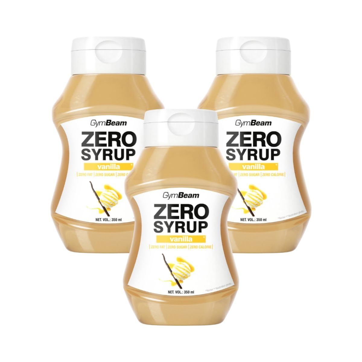 GymBeam Sciroppo ZERO vaniglia 350 ml senza zuccheri