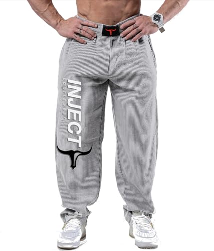 INJECT Hammer Pants Pantaloni Cotone Grigio Costine
