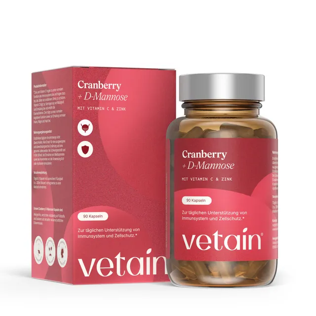 Vetain Cranberry D-Mannosio Integratore 90 Capsule