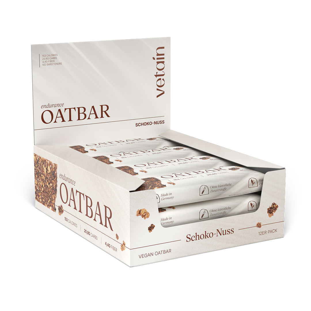 Vetain Oatbar Schoko-Nuss 12 Barrette Avena Cioccolato Vegan