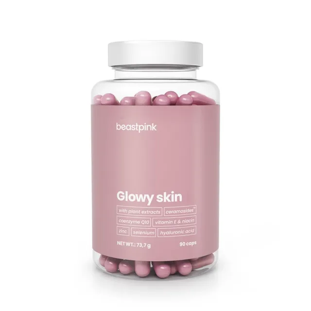GymBeam Glowy Skin Integratore Pelle 90 Capsule Vitamina E