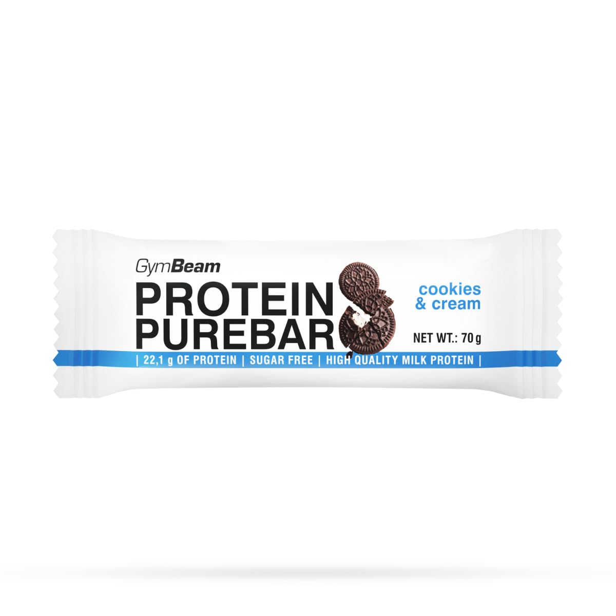 GymBeam PureBar 12x70g Barretta Proteica Cookies Cream Fibre